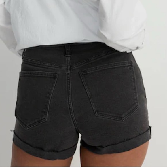 Madewell Black Jean Shorts Curvy High Rise - Picture 3 of 8